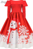 Neck Elegant Christmas Party Dress Women Long Sleeve Spaghetti Strap Ruffles Xmas Evening Costume Midi Sundres Tunic