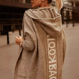 2025 Long Cardigan Hoodie Knitted Sweater Jacket Long