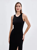 Autumn And Winter Hot Vest Sweater Skirt Elegant Open Fork Tight Skirts