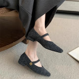 Hairy French Temperament Low Heel Hair Single Shoes Women 2025 New Fairy Evening Wind Plus Velvet Mary Precious