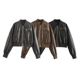 Women's Explosive Three-Color Retro Zipper Jacket Autumn