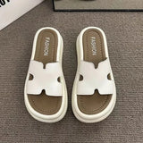 Women's New Round-Headed Beach Sandals In The Summer Of 2025 Fashion Drag Wearing Sandals