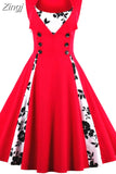 5XL Big Size Women Robe Pin Up Dress Retro Vintage 1950s 60s Rockabilly Swing Summer female Dresses Elegant Tunic