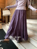 Xixi 2025 Autumn New White Standard Temperament 100 Folded High-Rise Half-Body Dress French Dress Dress Dress