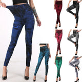 Faux Denim Hip Raise Yoga Colors