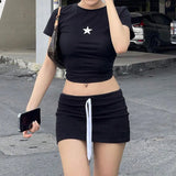Star Logo Graphic Crop TopOutfit