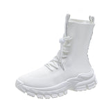 Boots Women's Spring And Autumn Elastic Socks Boots 2025 New Platform Casual Knit Sports Ankle Boots Sock