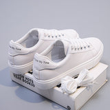 White Shoes Women 2025 Spring And Autumn New Female Shoes Students Flat Tide Shoes Spring And Autumn Sports Leisure