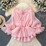 Temperament Beauty Dress 2025 Autumn And Winter New One-Word Shoulder Strap Splicing Lotus Leaf Side Flower Dress Dress