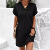 Women's 2025 New V Solid Color Coat Coat Comfortable Casual Button