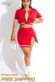 Short Sleeve Two Piece Set Sexy Button Crop Top Shorts Women Tracksuit Summer Outfits Workout Lounge Matching Sets