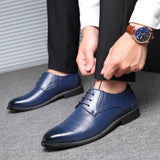 Zingj Business Formal Leather Shoes New Men's Large Size Single Shoes Shallow Mouth Lace Men's Shoes Version Room Decorative