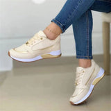 Sneakers Women's 2025 New Thick-Soled Coloring Casual Low-Top Sports Single