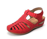 Summer New Sandals Large Flat Bottom Slope And Hollow