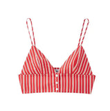 Women's INS Burst Fashion Striped Blouse + Striped Flute Dress