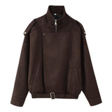 Women's Clothing Explosion Fashion Casual Personality Street Locomotive Clothing Short Jacket