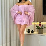 Summer New Women's Shoulder-To-Shouldered Small Shorts Half-Dress Temperament Fashion