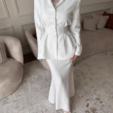 Autumn And Winter New Self-Cultivative Temperament Cardigan Long-Sleeved Half-Dress Dress