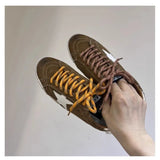 New Fashion Old Style Laceded Moral Shoes Women Retro Star Small Dirty Shoes College Style Sports