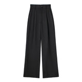 Spring New Front Folded High-Waisted Trousers