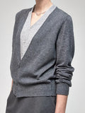 The Autumn Of 2025, The New Gentle And Comfortable Niche Fake Two Soft Cashmeal Wool Folded Knitted Cardigan