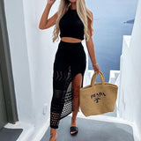 Bikini Shirt Short Shirt Fork Bag Hip Half Dress Two Sets Of Beach Dress
