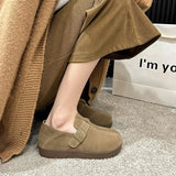 Shoes Women's All-Inclusive 2025 New Buckle Lazy Shoes Bean Shoes Breathable Spring