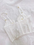 bustier corset with lace