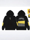 Hoodie Trapstar Letter Casual Street Youth Sweat Cotton Red Black Print Plus Velvet