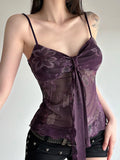 Cloth Forget Retro National Style Print Folded Bracing Strap Net Yarn Hottie Sexy Sling