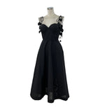 Trend Pure Temperament Summer Flowers With Shoulder Strap Chest Cushions Holiday Beach Style