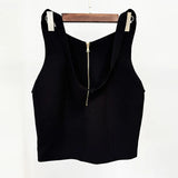New Star Fashion Rose Metal Buckle Hanging Neck Half-Dress Hip