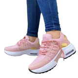 2025 New Casual Sneakers Women's Flying Slopes And Round Head With Mesh Breathable Women's