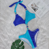 Zingj New Sexy Crystal Diamond Bikini Patchwork Women's Swimsuit Beach Vacation
