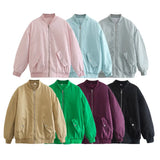 Women's Clothing 2025 Winter Baseball Suit Loose Jacket Cotton Coat