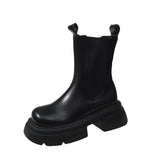Martin Boots Women Spring And Autumn Single Boots 2025 New Big Head Thick Bottom Cigarette Pipe In Boots