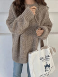 Cable Knit Jumper Sweater- Outfit