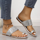 Sleeve Flat-Bottomed Slippers Women In Summer 2025 Flat-Bottomed Light Cool Slippers