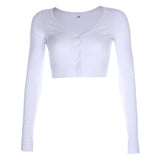 2025 Spring New Women's Sexy Pure Color V-Neck Knitted Top T-Shirt