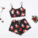 Sleeveless Gingerbread Man Sling Vest Milk Silk Home Clothing Pajamas Female Autumn Summer