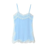 Women's Clothing In The Summer Of 2025 With Daily Niche Lace Splicing Sling Belt Vest