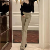 Ucka-Colored Micro-Tight Jeans Women's Spring High-Waist Niche Fashion Drag-And-Thall Thighs