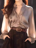 Unique Special To The Ocean To Reduce The Age Of The Beauty Of The Top Design Small Gray Acetic Acid Denatured Shirt Early