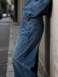 Temperament Harajian Metal Decorative Trousers 2025 Autumn New Retro Loose Jeans Women's