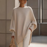 Fashion Elegant Temperament Zippered Horn Sleeve Knitted Fishtail