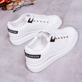 White Shoes Women Autumn 2025 New Low-Help Korean Version Of The Female Breathable Leather Panel