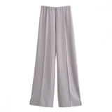 Women's INS Explosion Fashion Casual Round Collar Blouse + Casual Pants