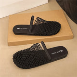 Red Fishing Net Sandals Women Summer New Wear Seaside Holiday Hollow Sexy Breathable Cool Drag
