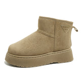 Thick-Bottomed Snow Boots Women's Winter 2025 Plus Thick Warm Cotton Shoes Women's Casual Sleeve Cotton