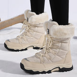 Warm Snow Boots Women Plus Velvet Thick Northeast Tourist Cotton Boots Outdoor Climbing Boots Ski